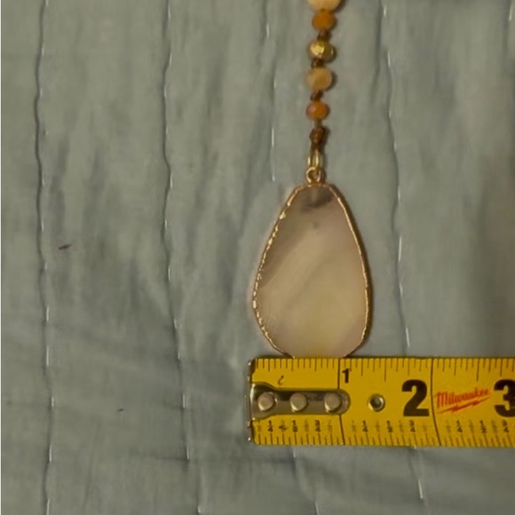 Chico’s beaded stone necklace. NWOT. - Picture 6 of 9